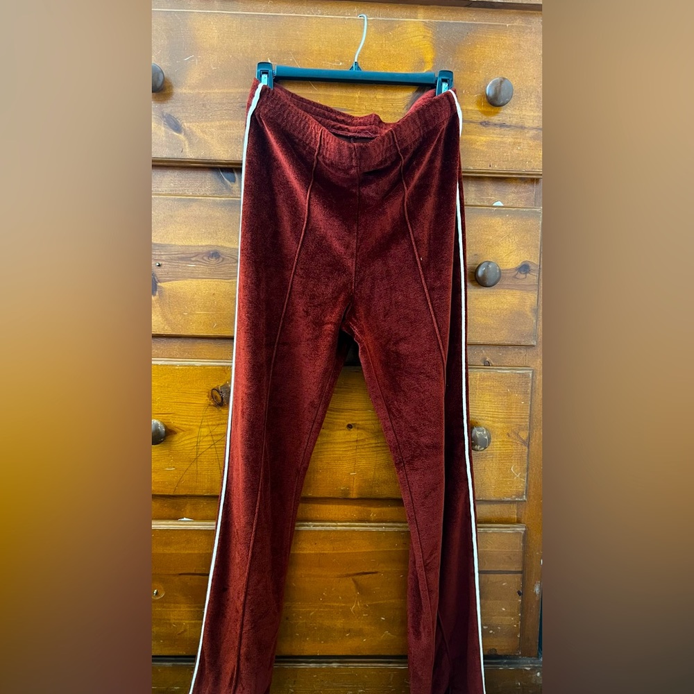 Vintage velvet track pants